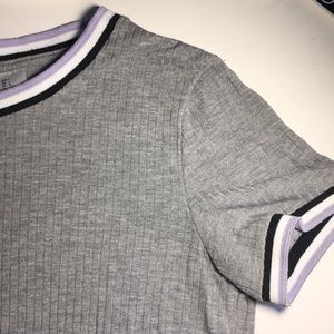 Grey Crop Top